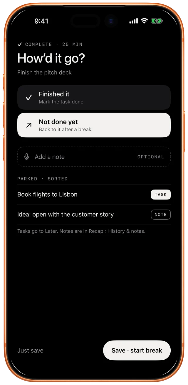 The one-tap check-in